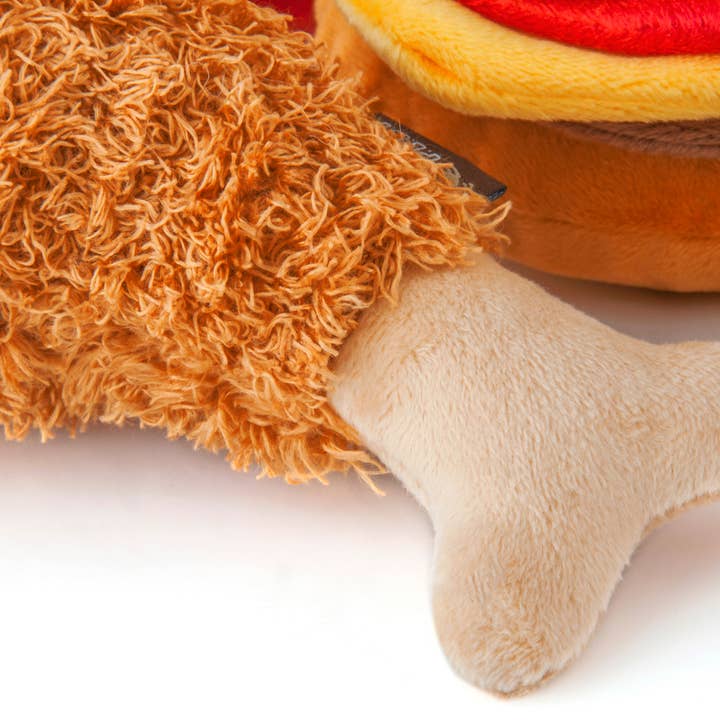 P.L.A.Y. Pet Lifestyle and You - Wholesale Pet Plush Toy - Dog - American Classic - Fluffy's Fried Chicken1