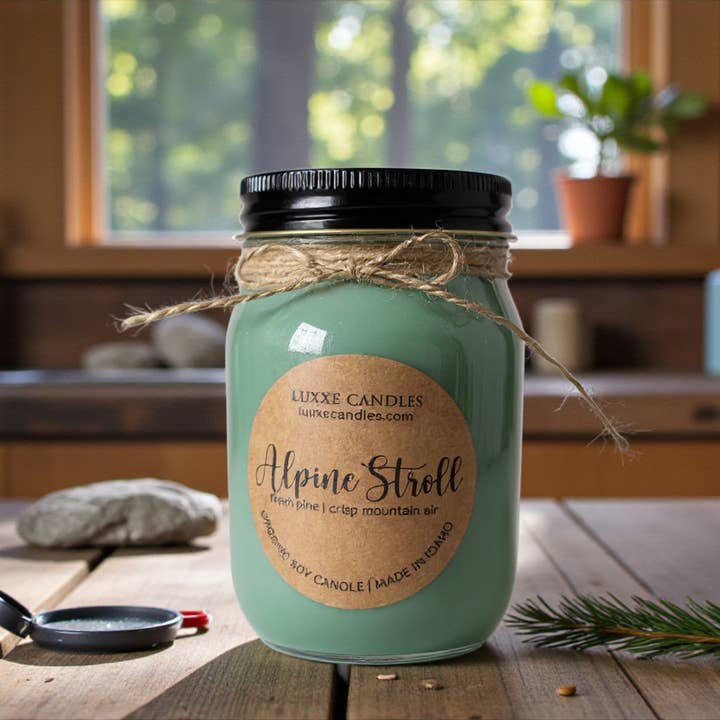 LUXXE Candles – Engroshandel Glaslys – Alpine Stroll Lys | Økologisk Sojalys4