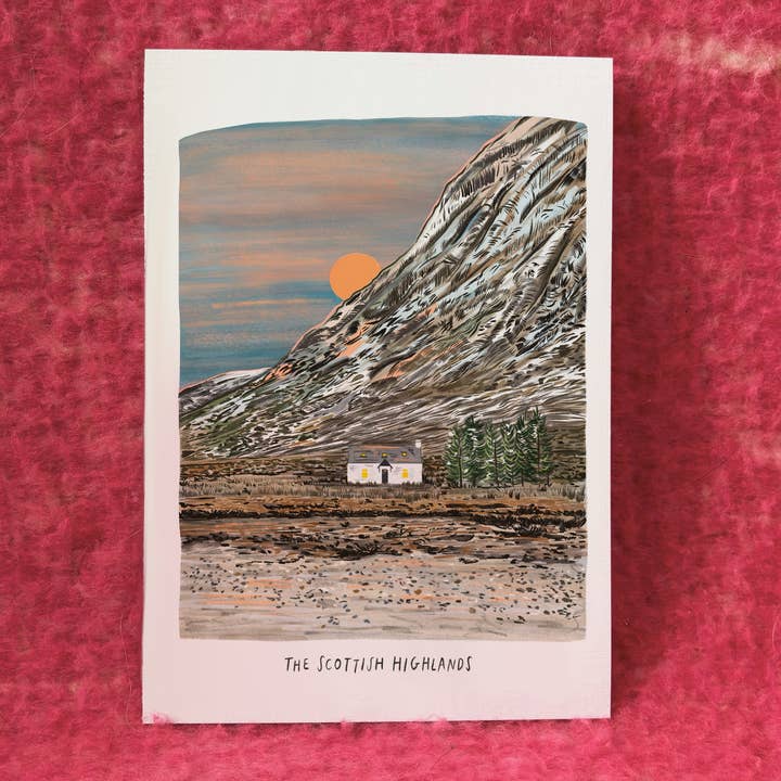 Modge Design Studio – wholesale Art print – Scottish Highlands Mountains, Scotland Print