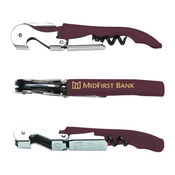 wine-n-gear - Wholesale Bottle/Wine Opener - The Original Collection Corkscrew, Serrated Blade2