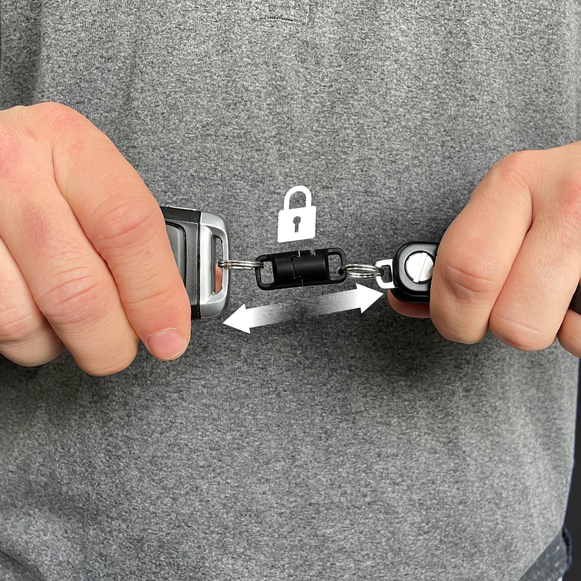 KeySmart / STATIK – Großhandel Schlüsselanhänger – Unisex – MagConnect Pro Magnetischer Schlüsselbund mit Verriegelung9