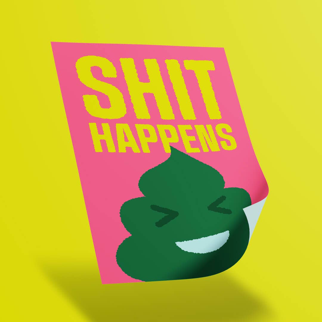 Redy. - Wholesale Poster - Shit Happens Poster - Toilet (30x40cm & 50x70cm)1