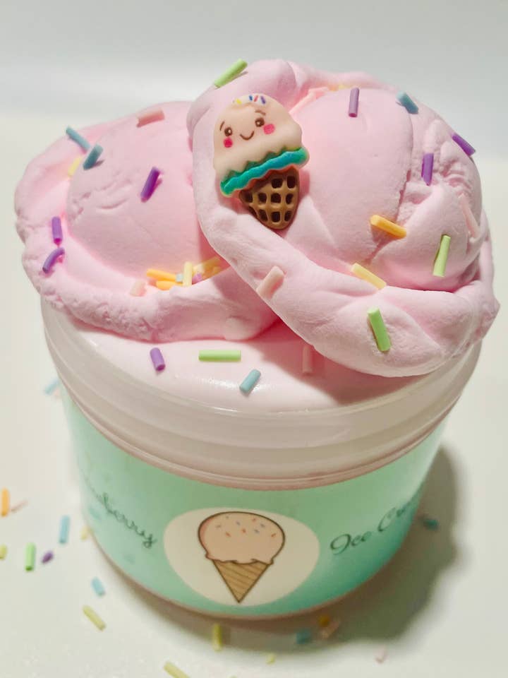 Strawberry Ice Cream Kit Slime for wholesale by Slime by Sofia 702