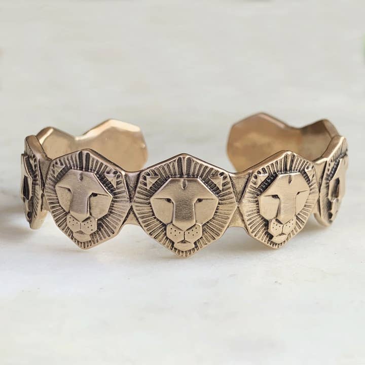 LION CUFF for wholesale by Mimosa Handcrafted