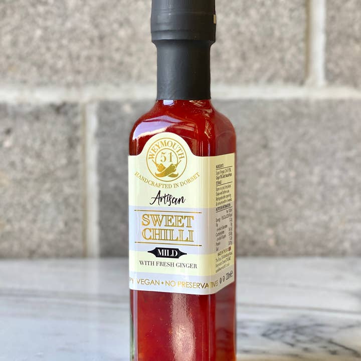 Weymouth 51 Hot Sauces - Wholesale Hot Sauce - Sweet Chilli Sauce Vegan Mild 220ml0