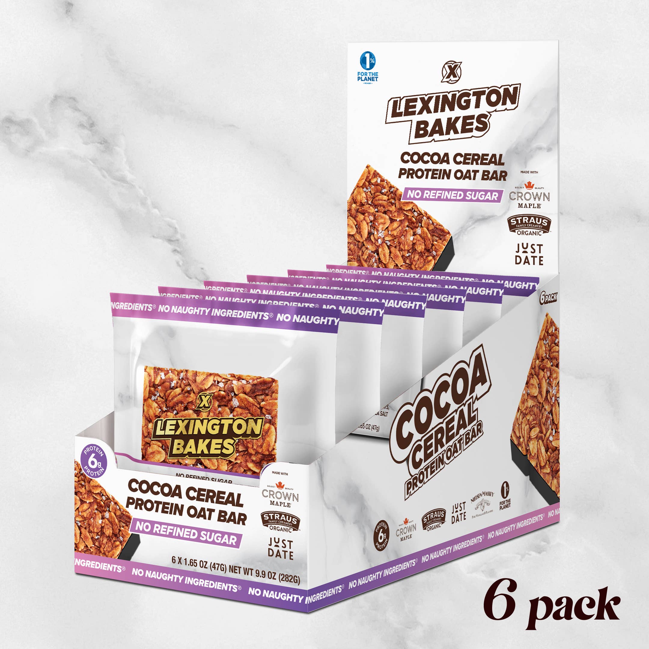 LEXINGTON BAKES - Wholesale Snack Bar - Cocoa Cereal Protein Oat Bars • 6 Pack2