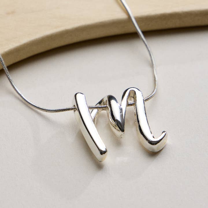 Frem - Wholesale Pendant/Charm Necklace - A Set of 16 Letters Gold Dipped Necklace – Gold & Silver Alphabet Charm Jewelry79