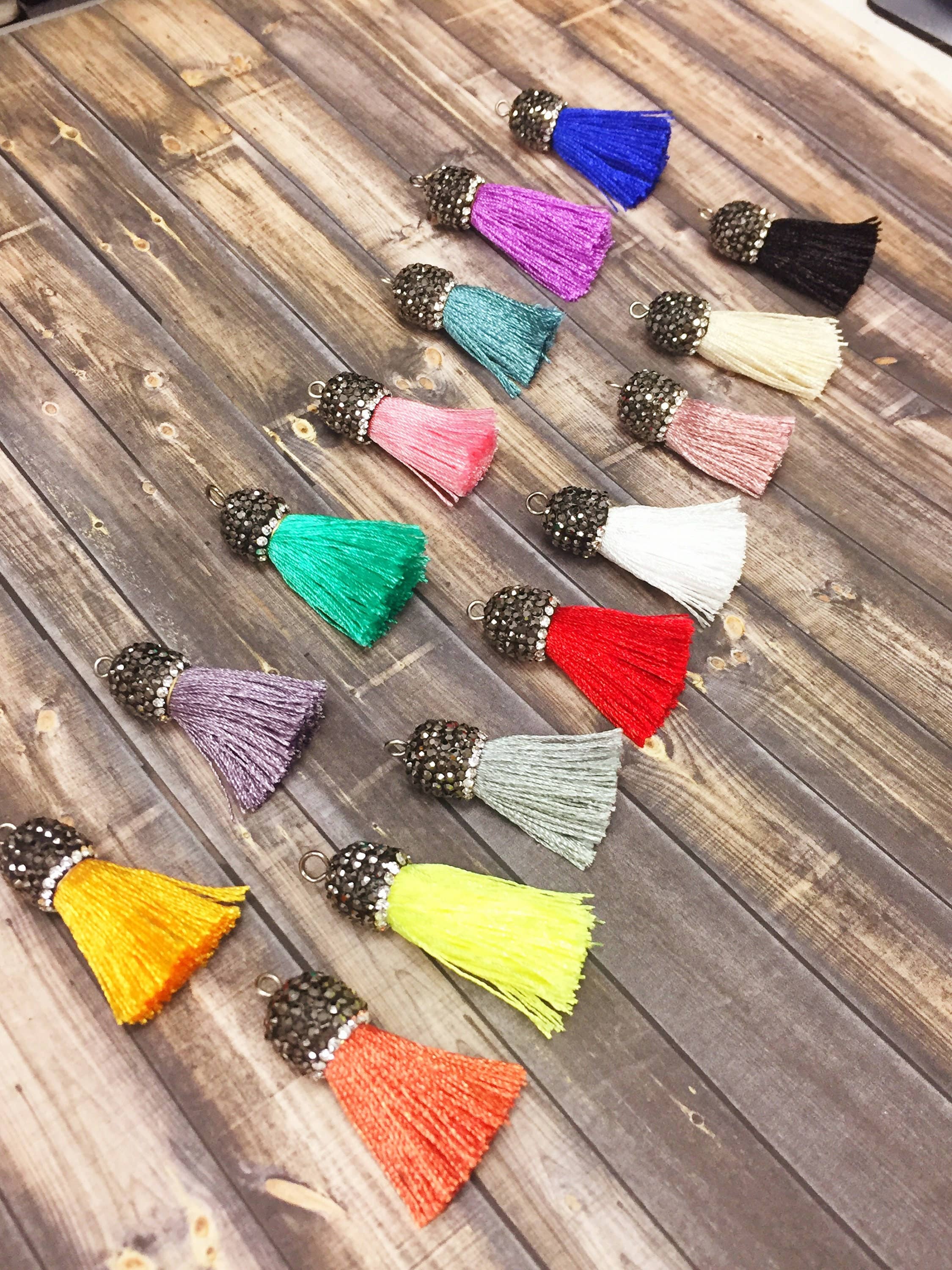 The Bead Bazaar - Wholesale Keychain - Women's - Tassel, Tassels, Jewelry Tassels, Tassels For Jewelry, Mini Tassels, Tassel Garland, Mini Tassel, Tassels For Keychain, Tassel Jewelry, Mini0
