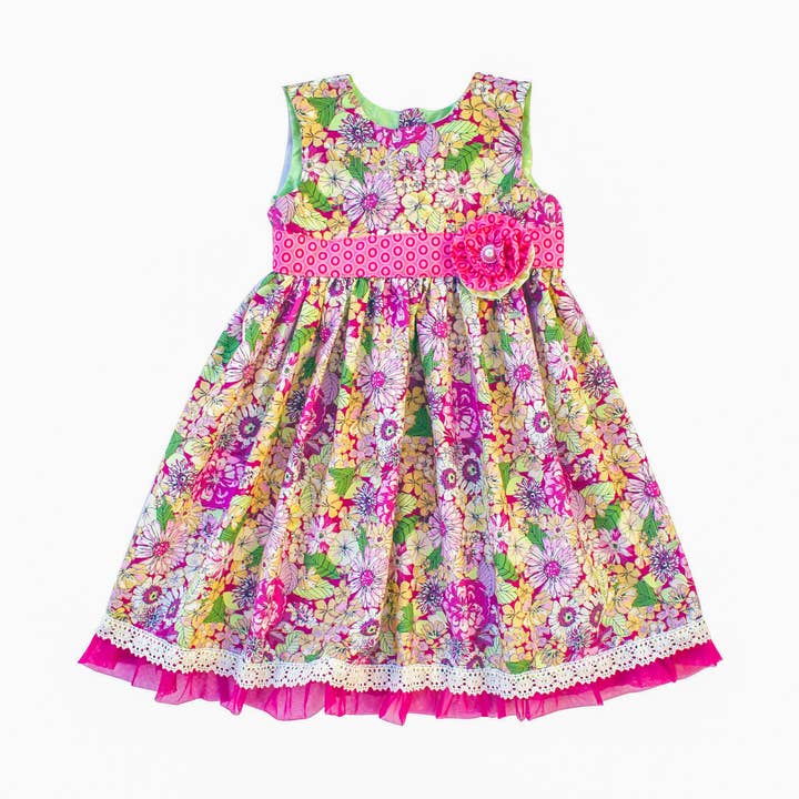 Haute Baby May Flowers Girl Dress for Infants & Toddlers for wholesale by Haute Baby