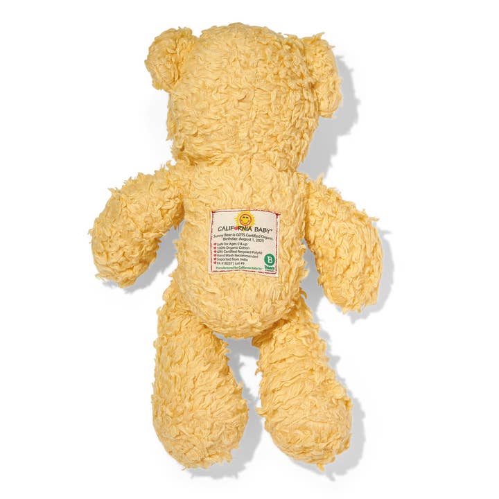 California Baby - Wholesale Stuffed/Plush Toy - Kids & Baby - Sunny Teddy Bear (Certified Organic Cotton)