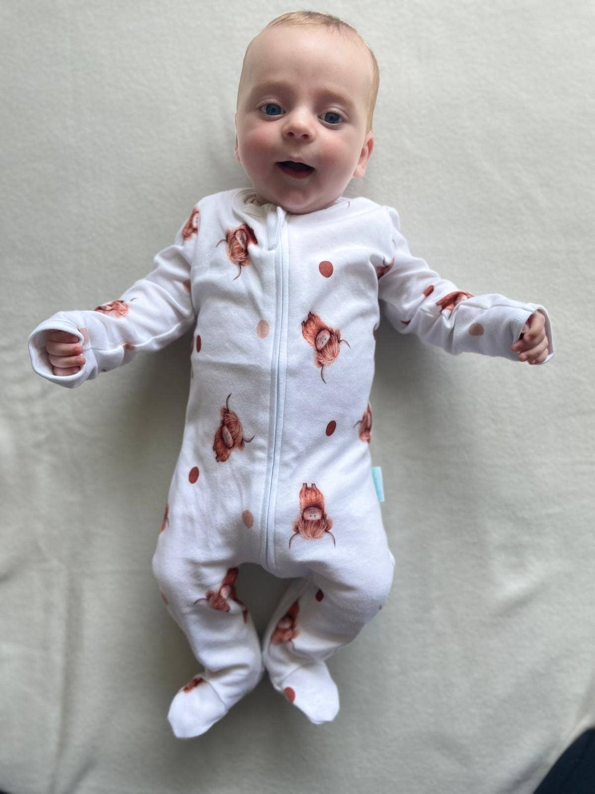 BabyMac – wholesale Sleepsuit – Baby – Highland Cow Sleepsuit0