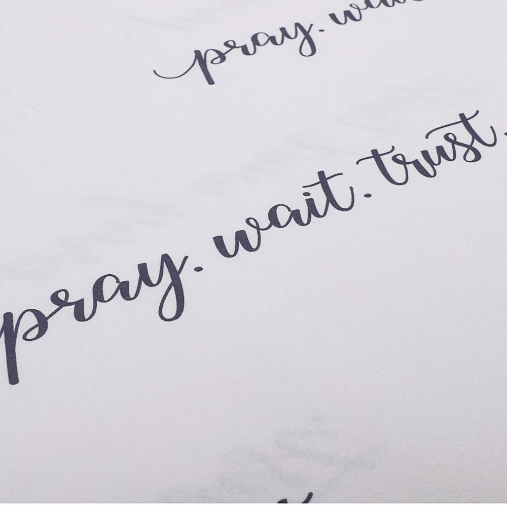 Swanson Christian Products - Vente Châle – femme - Mode de prière châle - Prie Attends Fais confiance6