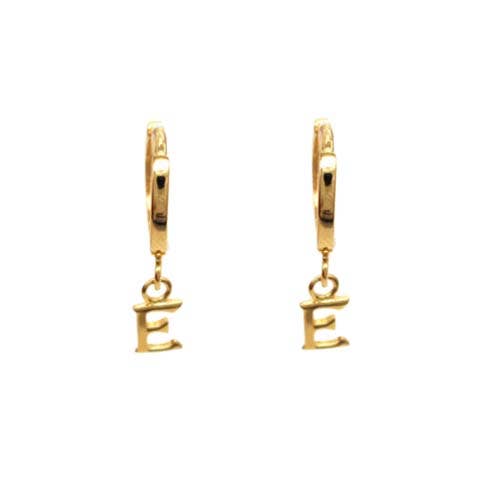 STERLING HUGGIE ÄR BOKSTAVEN E GULD för wholesale av Fabienne