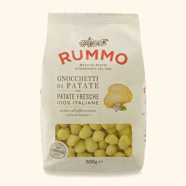 Gnocchetti di patate Rummo gr 500 Lenta Lavorazione per la vendita all'ingrosso da parte di Calabria da Gustare