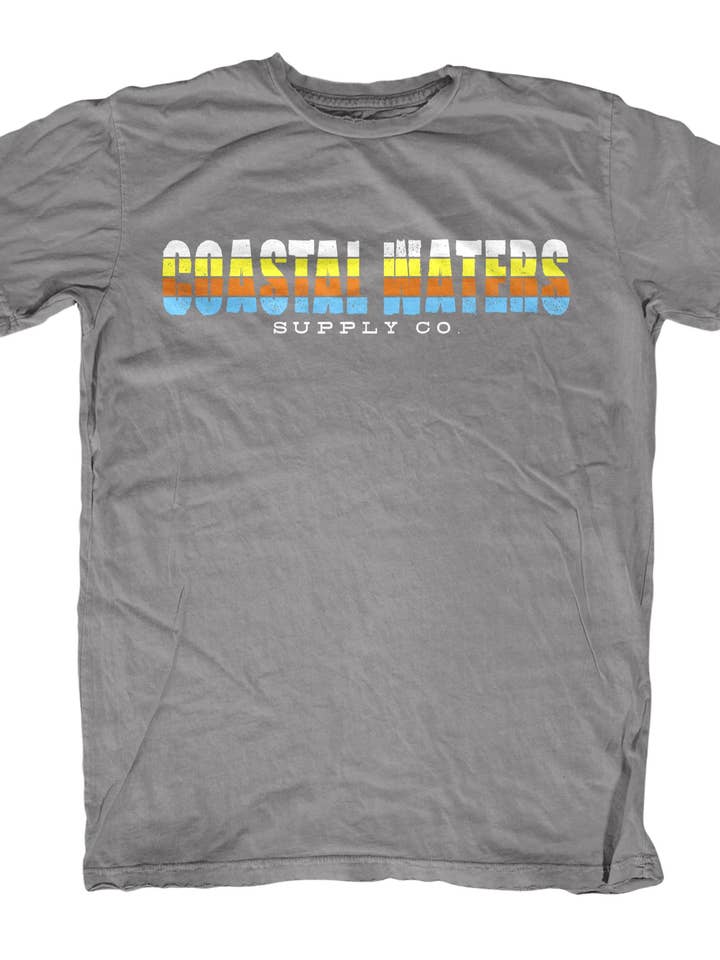 Retro Word Tee - Titanium for wholesale on Faire