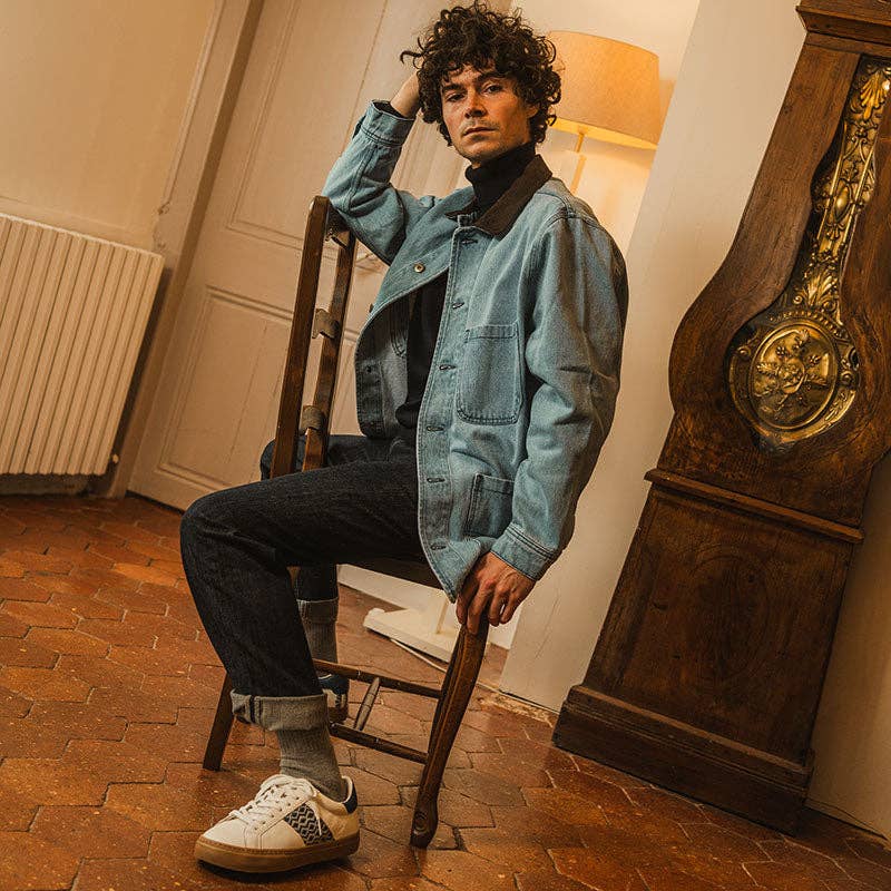 N'GO Shoes - Wholesale Lifestyle Sneakers - Unisex - Low-top sneakers in white and blue leather - Na Sang Classic5