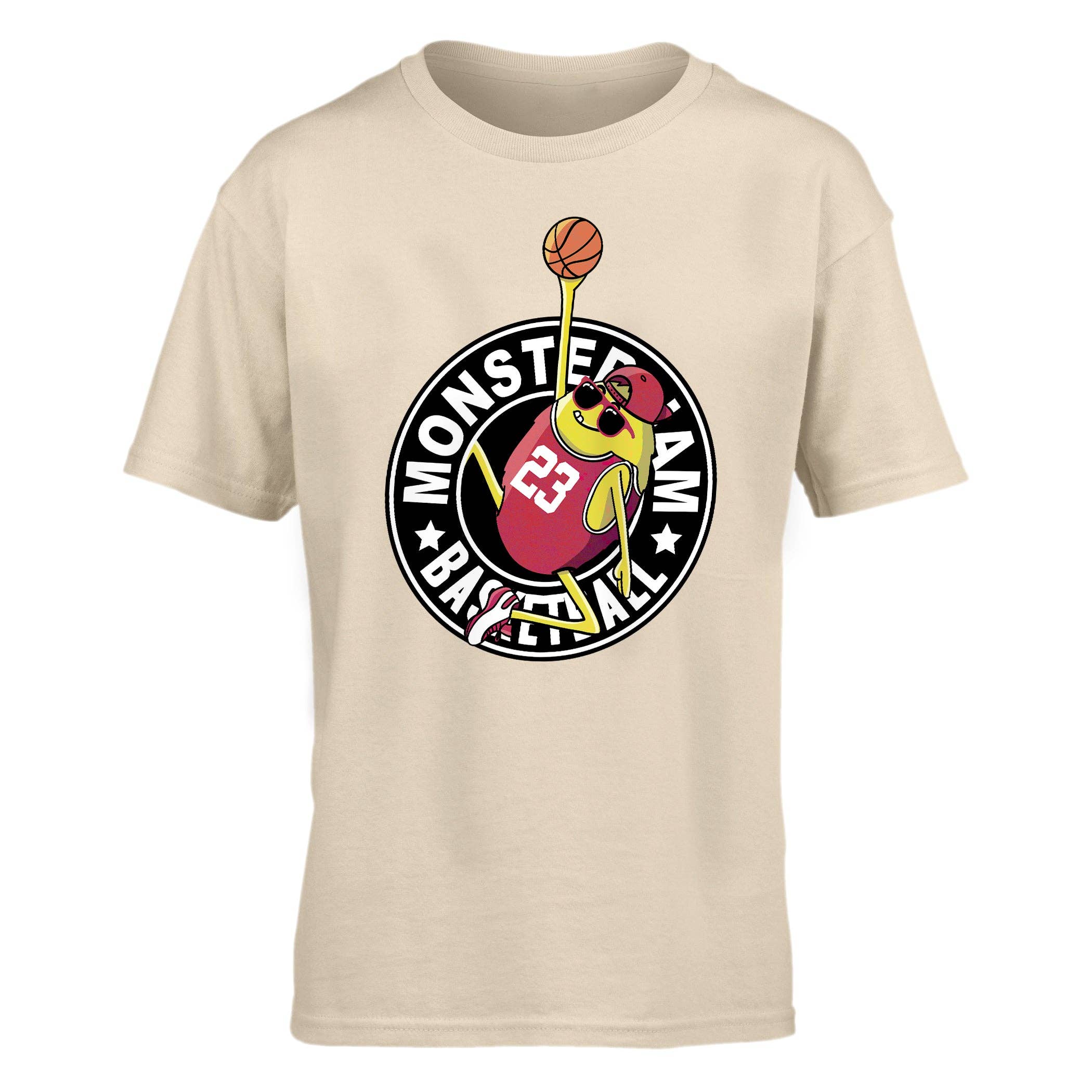 Emogifts - Wholesale Screen Printed T-Shirt - Kids - Kid T-Shirt Monsterjam Basketball1
