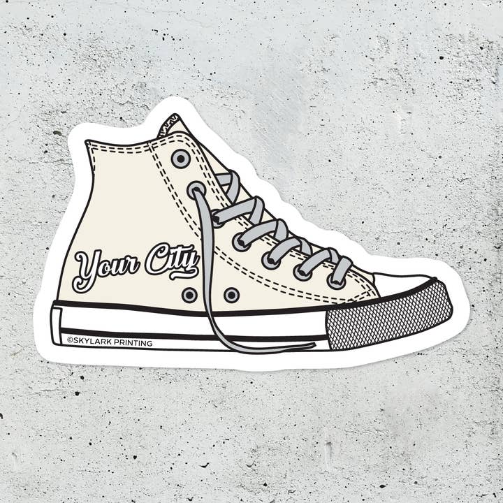 Skylark Printing - Wholesale Sticker - Custom Vintage High Top Shoe Souvenir Sticker24