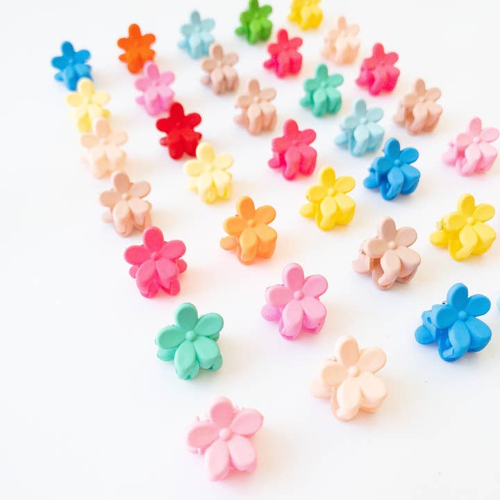 Eggy Cakes - Wholesale Hair Clip - Kids - Mini Flower Hair Clips - 36 Pack3