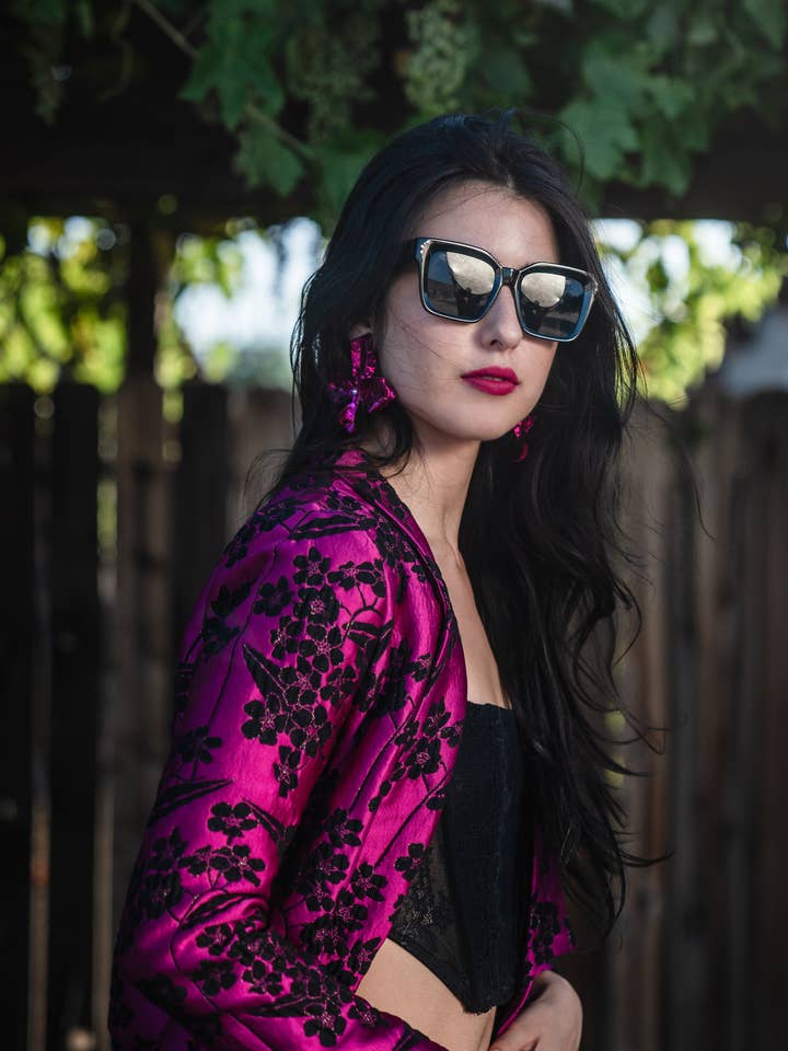 Jennafer Grace – wholesale Blazer – Women's – Raspberry Blossom Blazer2