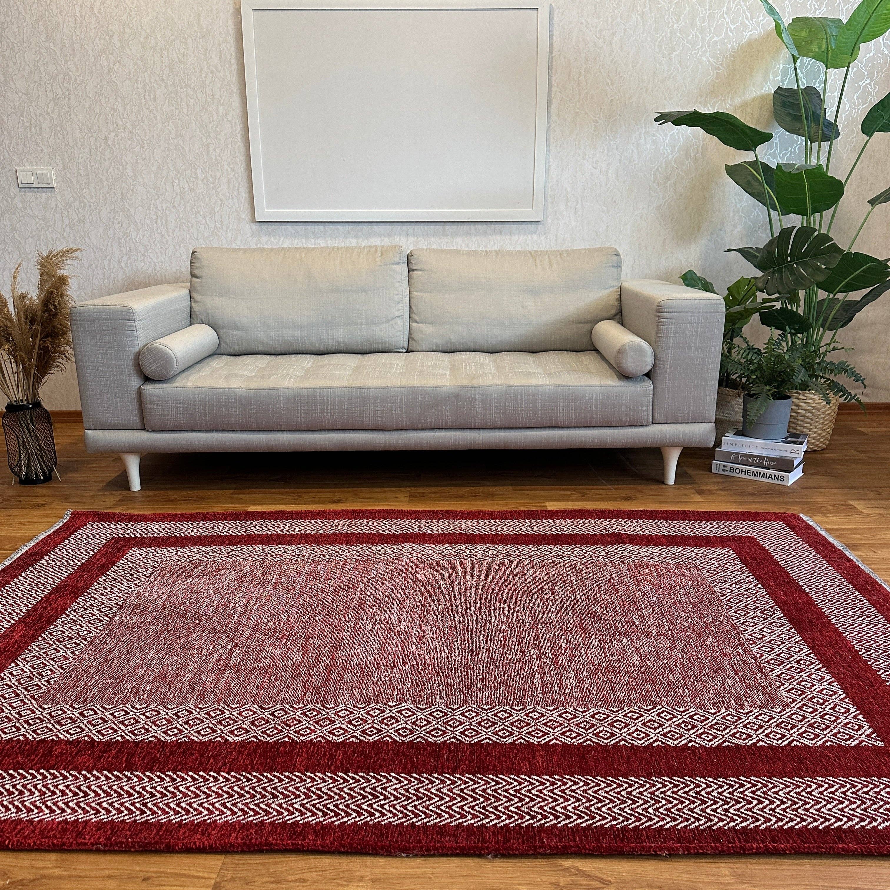Alfa Rich Inc – wholesale Area rug – Scandinavian Red Burgundy Washable Area Rugs0