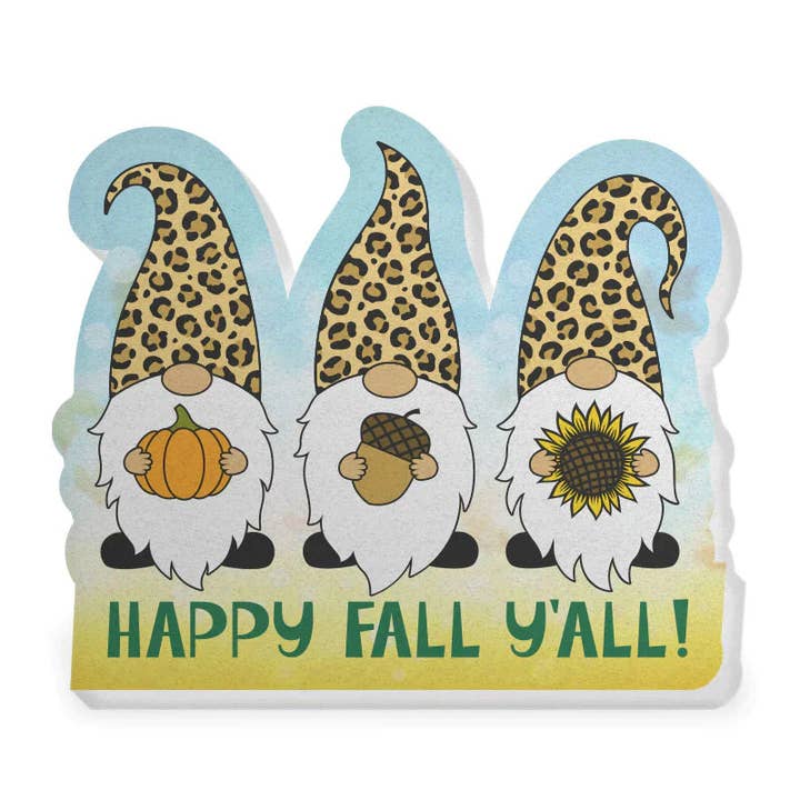 Happy Fall Yall Gnomes Acrylic for wholesale by OUTSIDE THE BOX, LLC