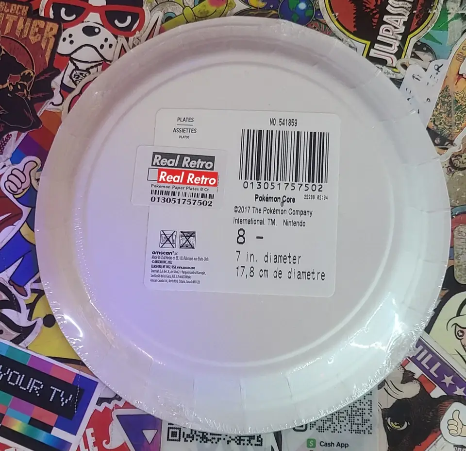 Real Retro - Wholesale Party Favor - Pokemon 7 inch Party Plates 8ct Sealed1