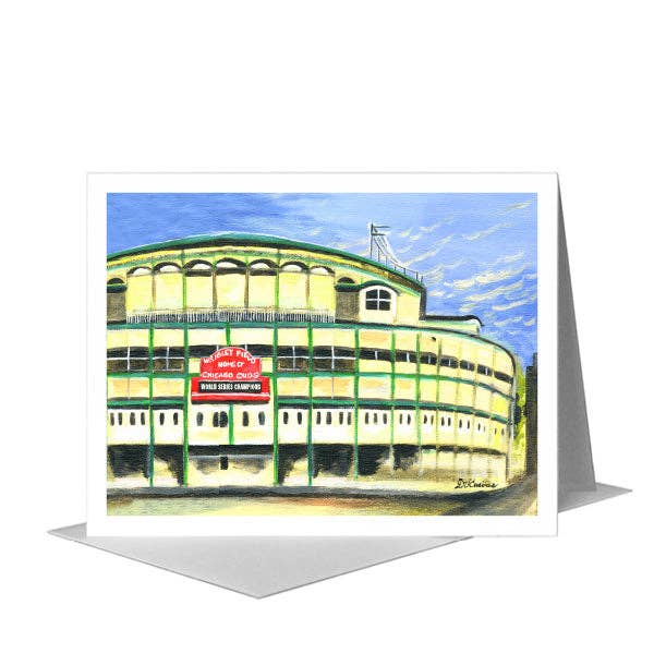 Cubs, Chicago, Carte de vœux (#7359D) pour la vente par Printed Canvas