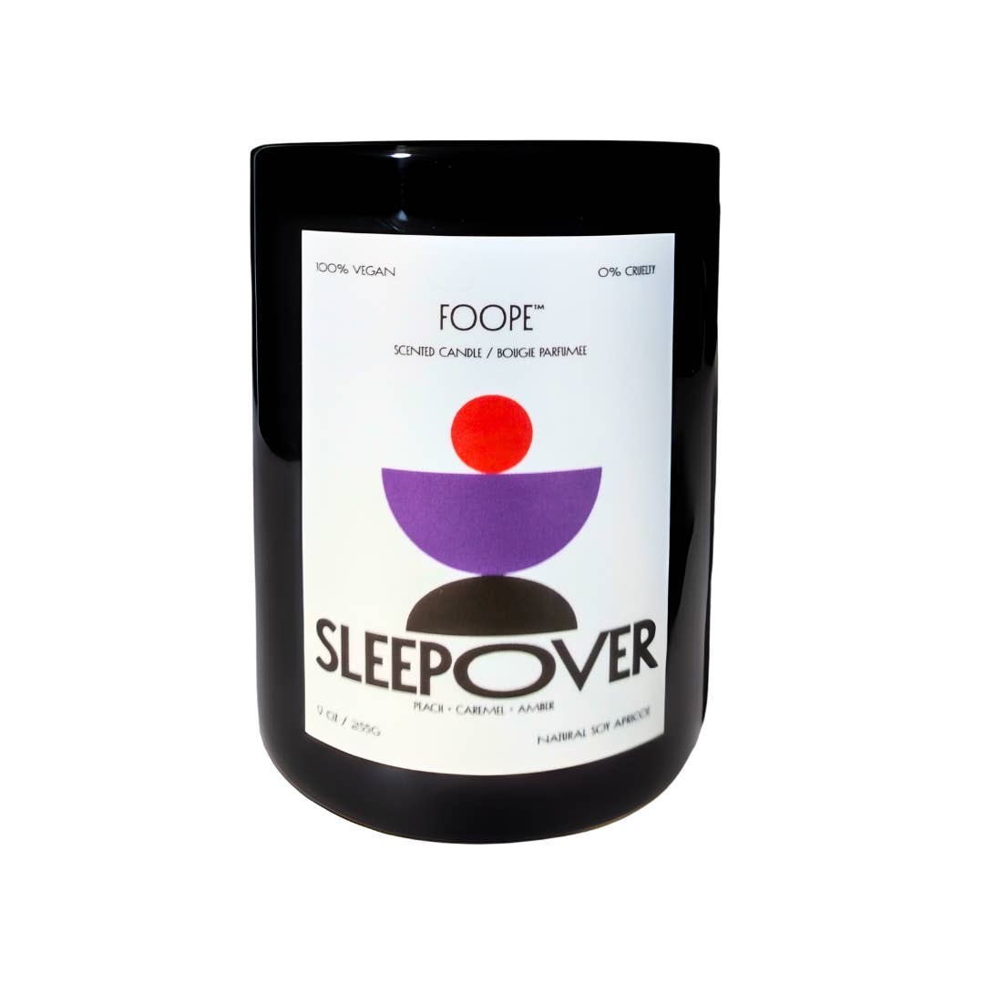 FOOPE - Wholesale Jar/Filled Candle - Sleepover Scented Candle 9 oz