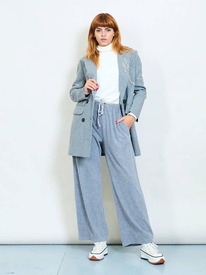 Pantalon de jogging ample en tissu doux pour la vente par AMELÉ