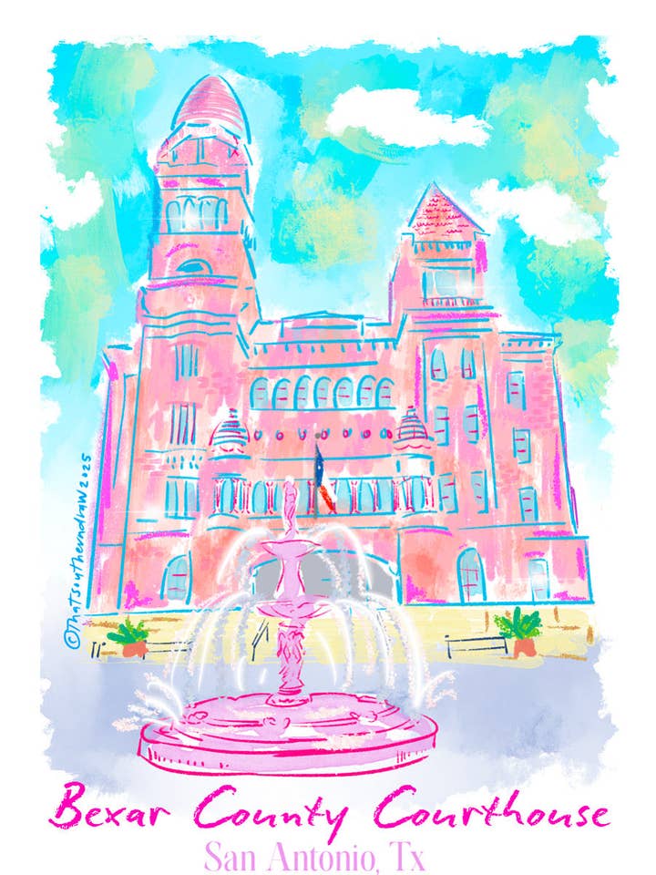 Bexar County Court House for wholesale by That Southern Draw