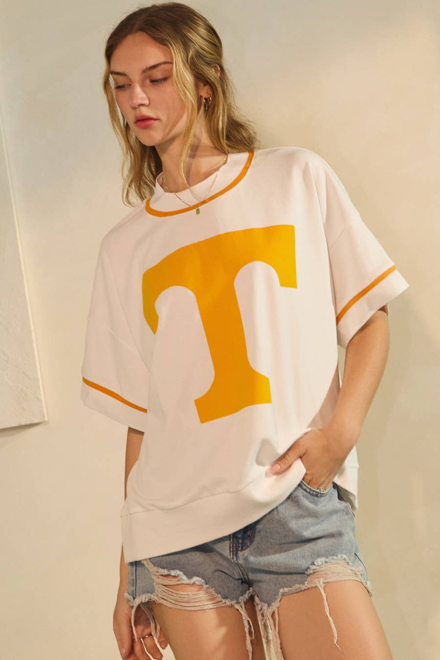 Oddi - Wholesale Sweatshirt - Women's - Oversized Game Day Short-Sleeve Sweatshirt5
