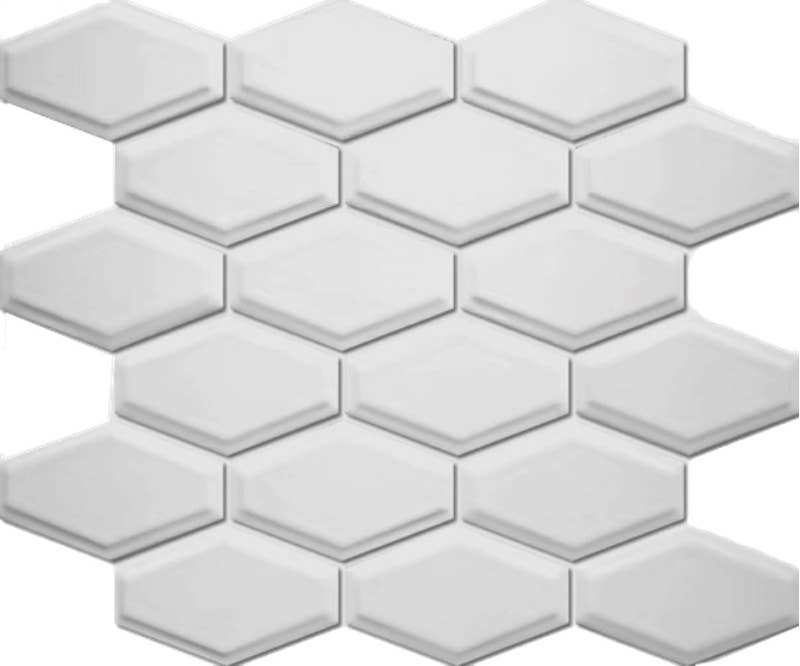 Thomas Avenue Ceramics - Wholesale Wall Tile - 12"x12" Elongated Hexagon Porcelain Mosaic Tile0