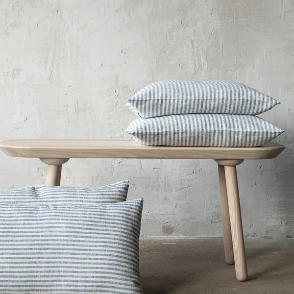 Linen Cushion Cover Indigo Brittany for wholesale by LinenMe