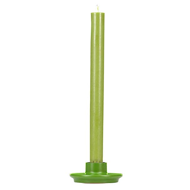 BRITISH COLOUR STANDARD - 8.5cm D / 3.75'' D Small Olive Green Candleholder for wholesale by British Colour Standard North America