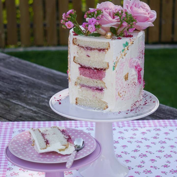 Isabelle Rose - Wholesale Cake Stand - White melamine cake stand S 21,5 cm Isabelle Rose1