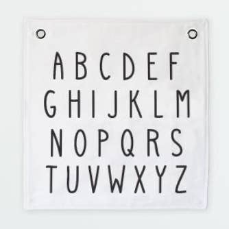 Alphabet Eyelet Banner for wholesale by Bow and Arrow UK