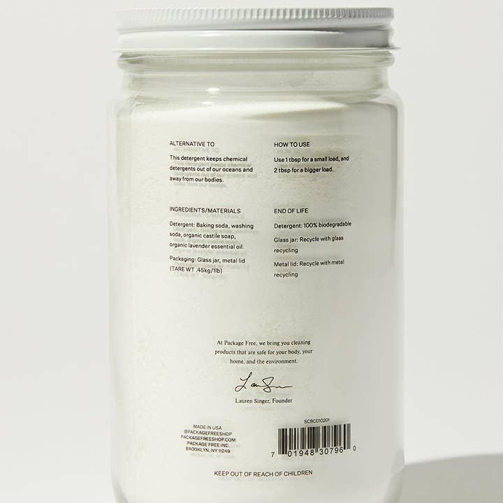 Package Free - Vendita all'ingrosso Detersivi per bucato in polvere/capsule - Semplicemente Co. Detersivo per bucato10