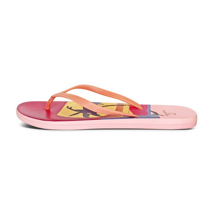 The Norty Brand - Wholesale Flip Flops - Women's - Norty Womens EVA Flip Flop Sandal Sunset Palm Prepack 22019B1