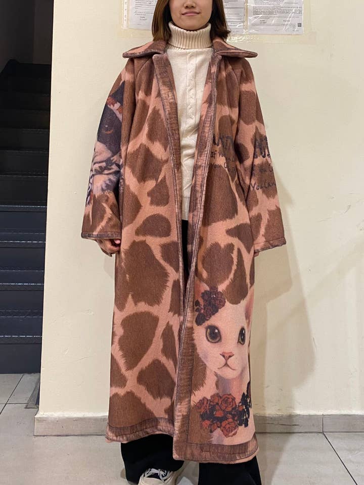 Abrigo estampado de tela especial para venta al por mayor de sole