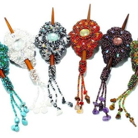 Lumily - Wholesale Barrette - Women's - Michelle Seed Bead Barrette (Assorted) - Guatemala2