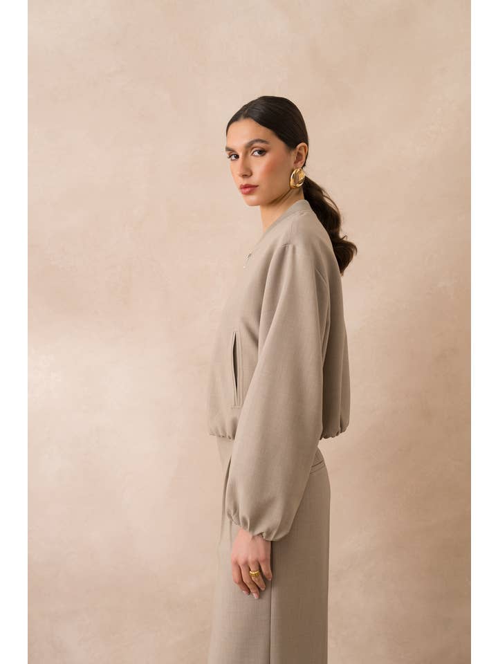 Attentif Paris - Vendita all'ingrosso Bomber - Donna - Bomber corto Aura con collo classico5