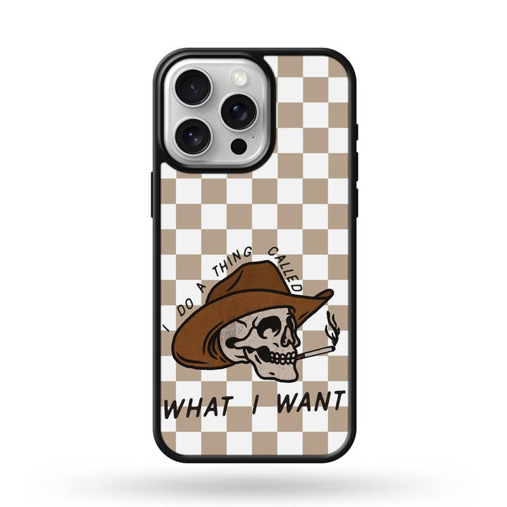 Hvad jeg vil have ternet cowboy MagSafe-kompatibelt telefoncover for engroshandel hos Twisted N Turquoise