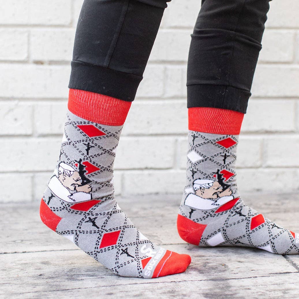 Sock Religious - Wholesale Socks - Unisex - St. John Paul II Adult Socks3