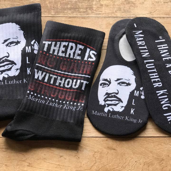 Martin Luther King Jr. Seine & Ihre Socken für den Großhandel von Simply Me • Gentlemen Est. 2017 LLC