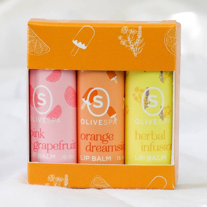 Sydney Lip Balm Trio for wholesale by OLIVESPA