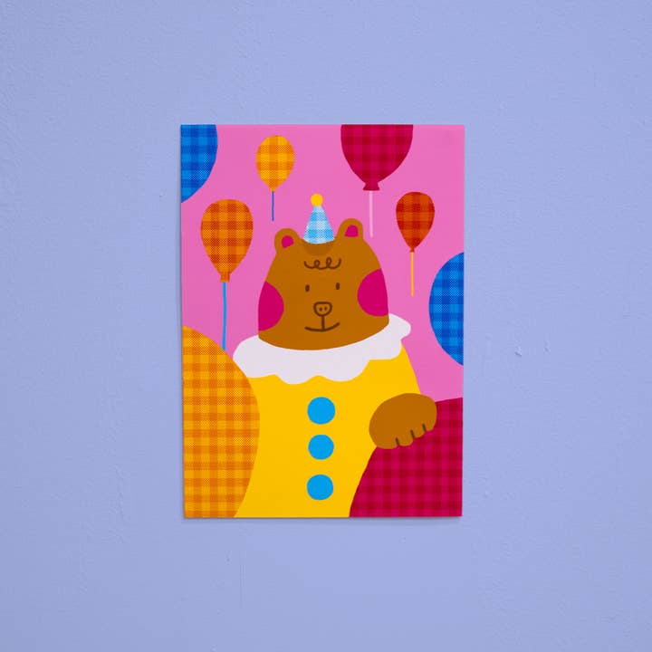 Impression d'ours d'anniversaire pour la vente par Lizzy Itzkowitz