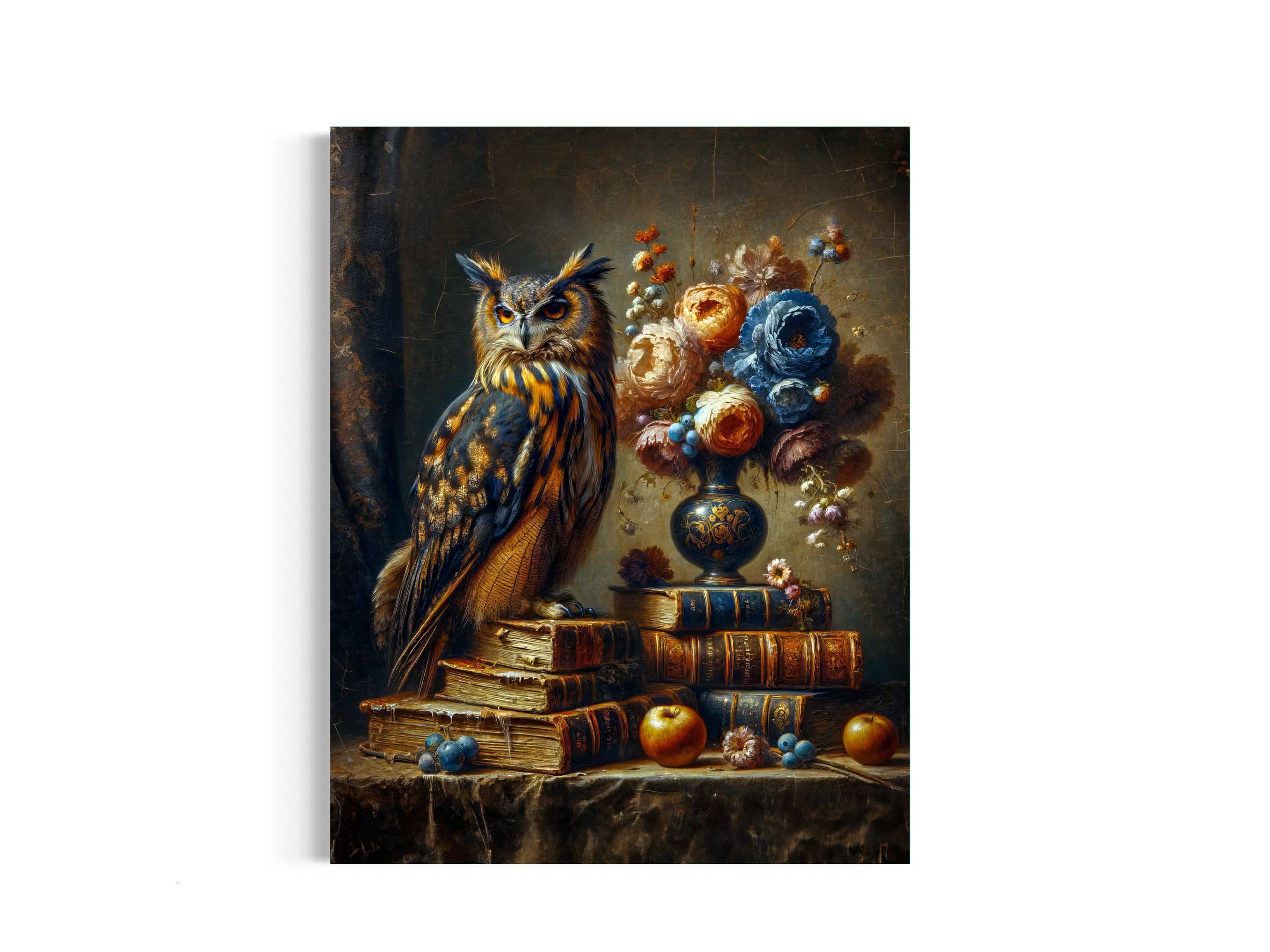 Salty Alyce - Vendita all'ingrosso Stampa artistica - Decorazione da parete gotica vintage blu e oro 136RD