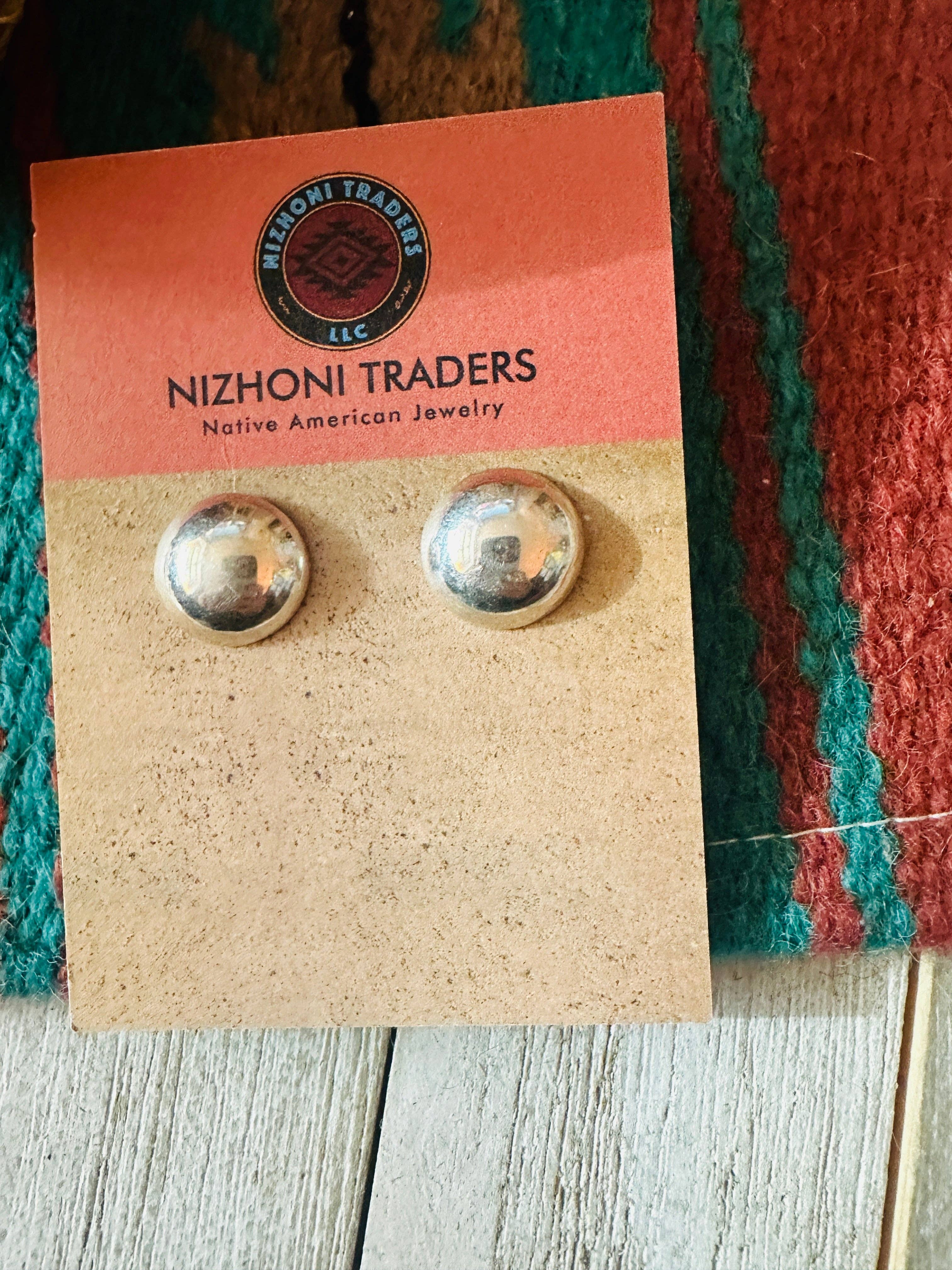 Nizhonitradersllc - Wholesale Stud/Post Earrings - Navajo Sterling Silver Stud Earrings3