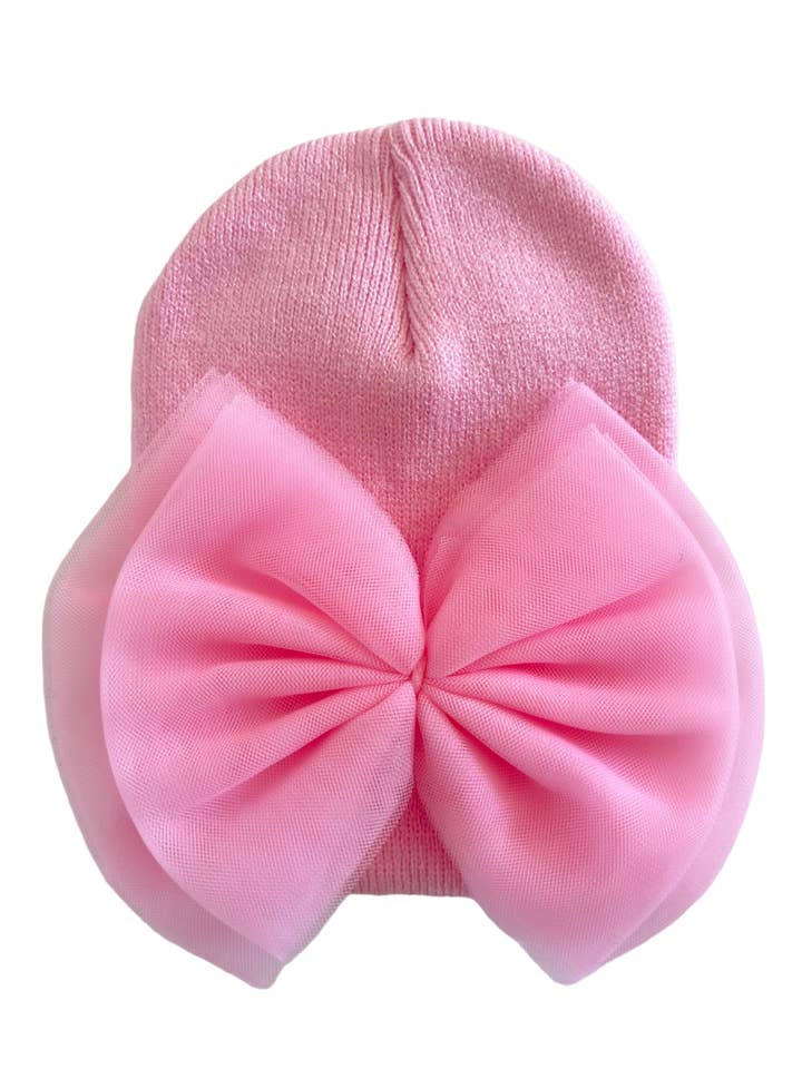 Il primo cappellino del bambino®, Fiocco in tulle rosa per la vendita all'ingrosso da parte di SpearmintLOVE
